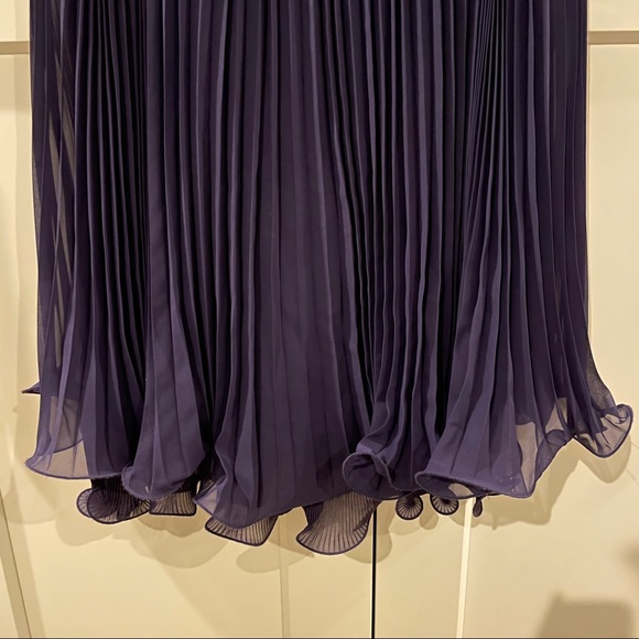 Erin Fetherston Navy Pleated Aster Dress - Picture 5 of 5